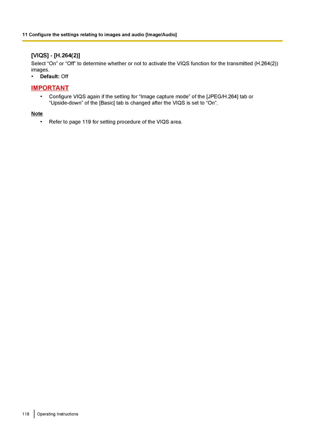 Panasonic WV-SF438E operating instructions Viqs H.2642 