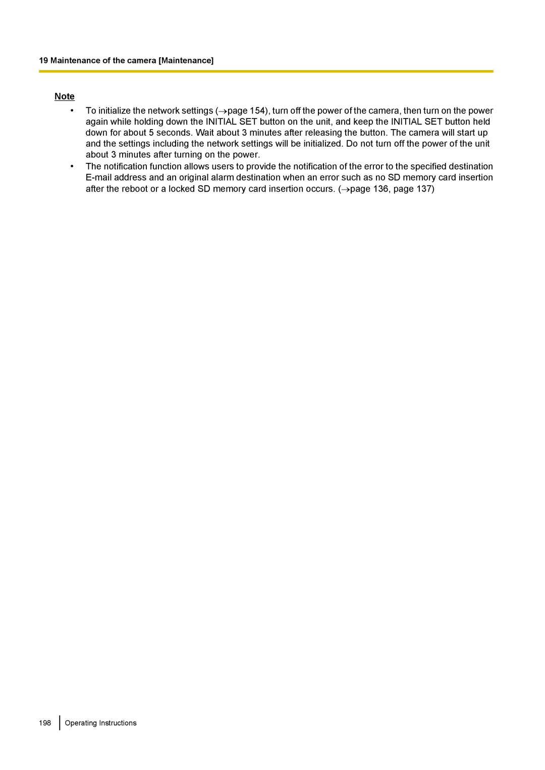 Panasonic WV-SF438E operating instructions Operating Instructions 