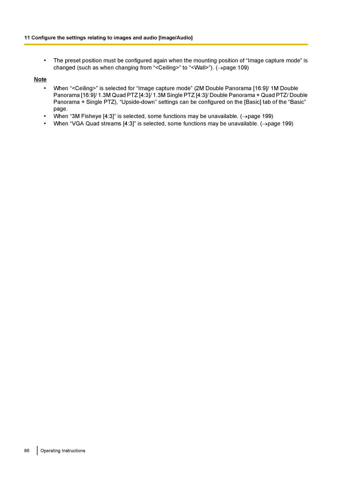 Panasonic WV-SF438E operating instructions Operating Instructions 