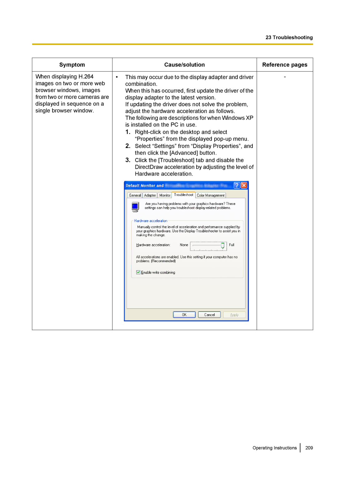 Panasonic WV-SP509E, WV-SW558E, WV-SW559PJ, WV-SW559E, WV-SP508E, WV-SF549E, WV-SF548E, WV-SF539E Operating Instructions 209 