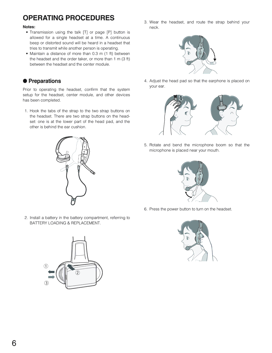 Panasonic WX-CH2050 manual Operating Procedures, Preparations 