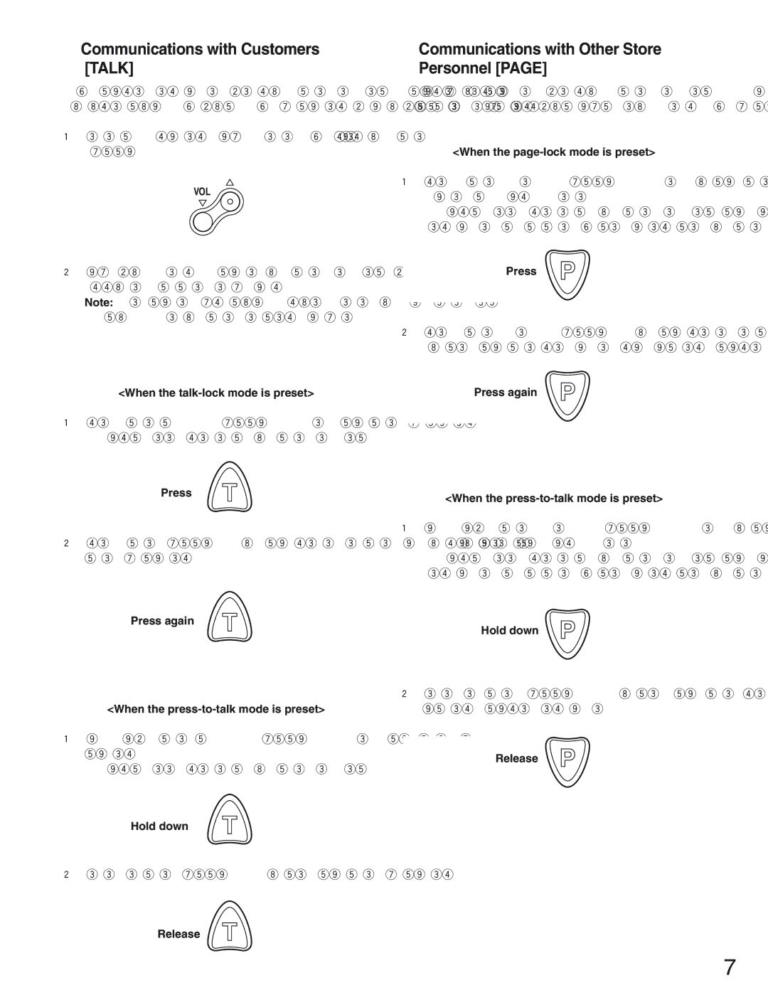 Panasonic WX-CH2050 manual Communications with Customers Talk, Communications with Other Store Personnel 