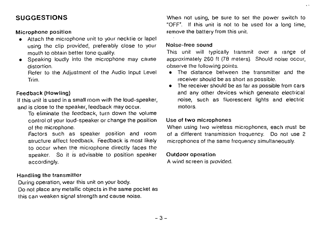 Panasonic WX-RP410 manual 