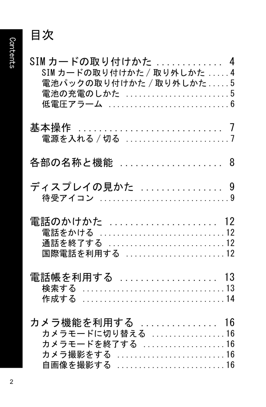 Panasonic X88 operating instructions 