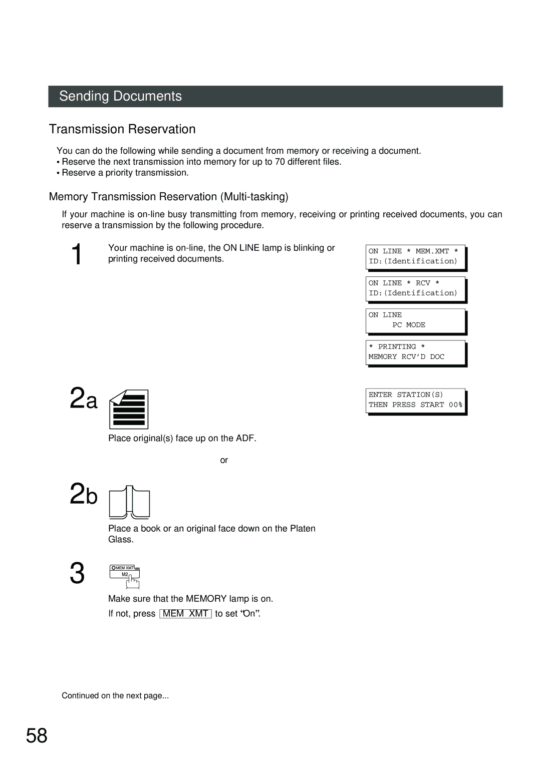 Panasonic DA-NE200, XN200, UC200, SM16B, SM08B, PC200, PC210, MD200, SM28B Memory Transmission Reservation Multi-tasking 