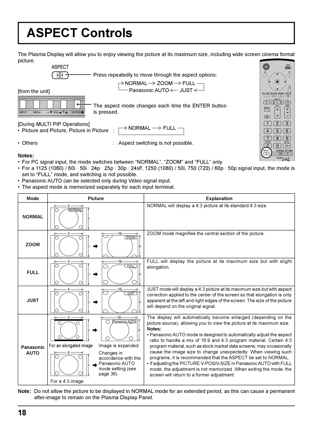 Panasonic TH-37PWD8GK, TH-37PWD8GS, TH-42PWD8GK, TH-42PWD8GS, TH-37PHD8GK, TH-37PHD8GS, TH-42PHD8GK, TH-42PHD8GS manual 