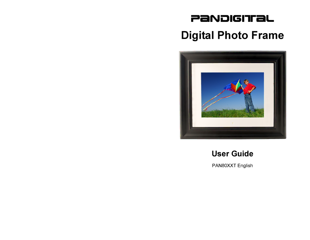 Pandigital PAN80XXT manual Digital Photo Frame 