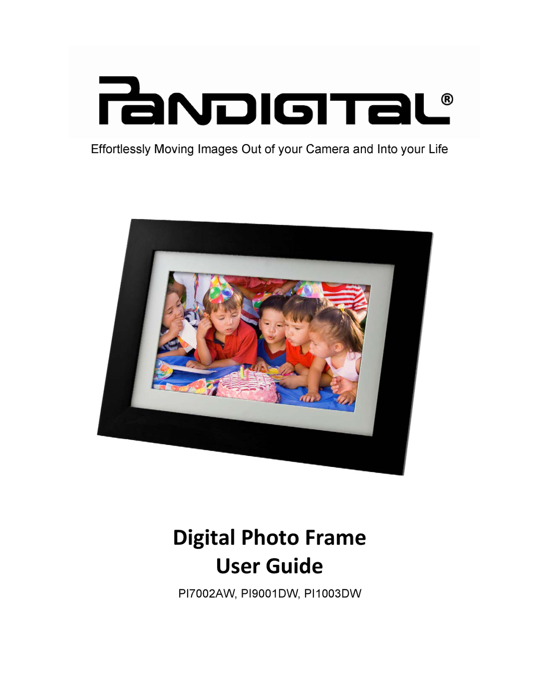 Pandigital PI1003DW, PI9001DW, PI7002AW manual Digital Photo Frame User Guide 