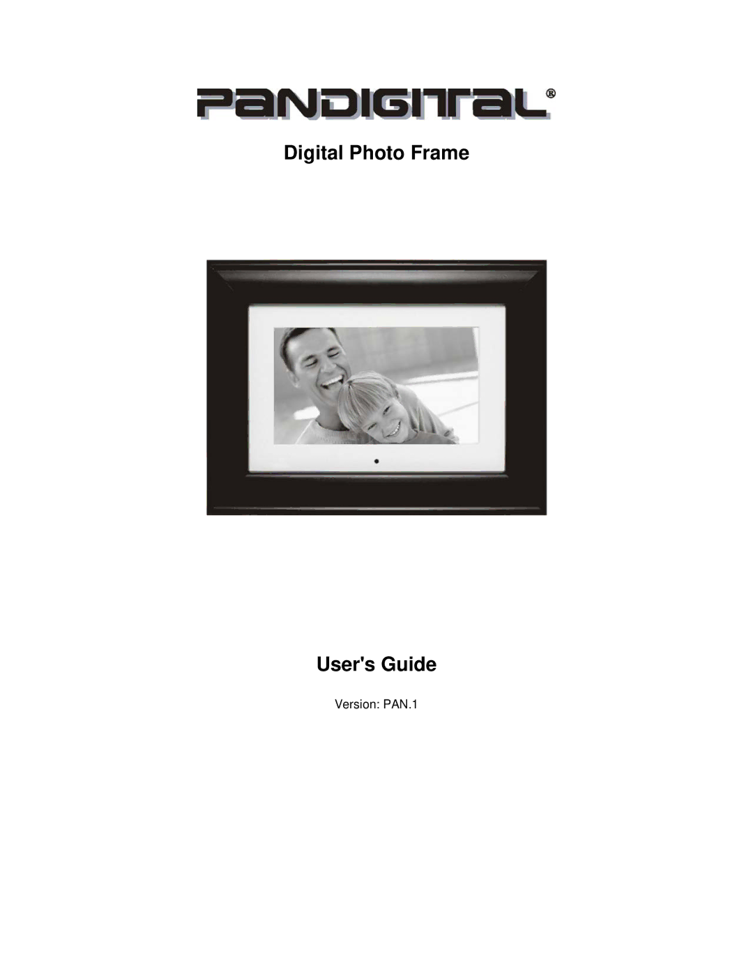 Pandigital Version: PAN.1 manual Digital Photo Frame Users Guide 