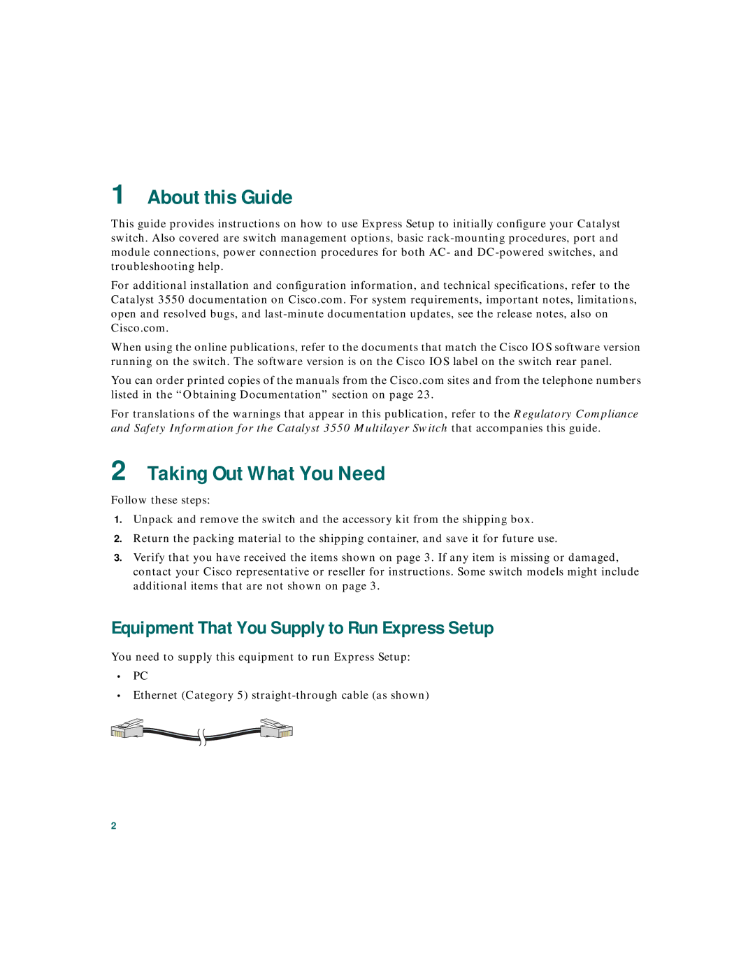 Panduit Catalyst 3550 warranty About this Guide, Taking Out What You Need, Equipment That You Supply to Run Express Setup 
