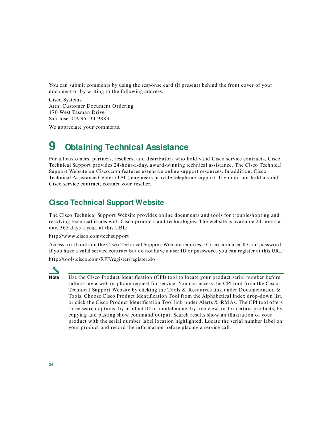 Panduit Catalyst 3550 warranty Obtaining Technical Assistance, Cisco Technical Support Website 