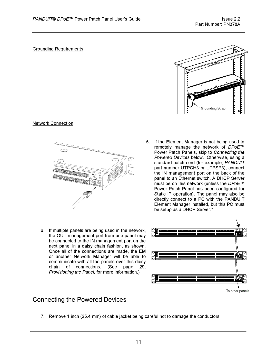 Panduit DPOE24S1XY, DPOE12U1XY, DPOE24U1XY manual Connecting the Powered Devices 