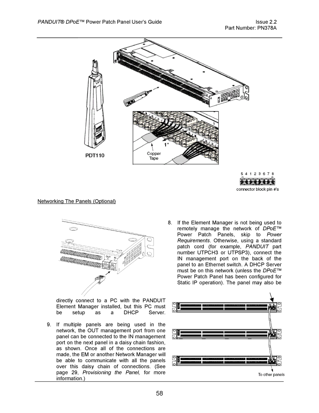 Panduit DPOE24S1XY, DPOE12U1XY, DPOE24U1XY manual From Network 