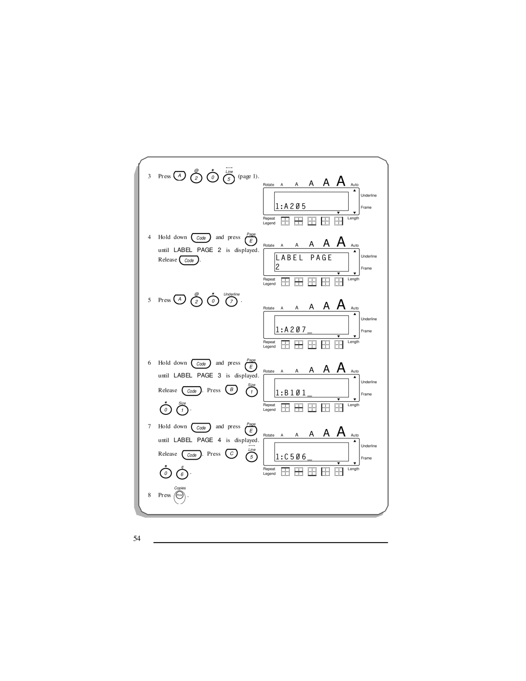 Panduit LS7 manual Label, 1A207 