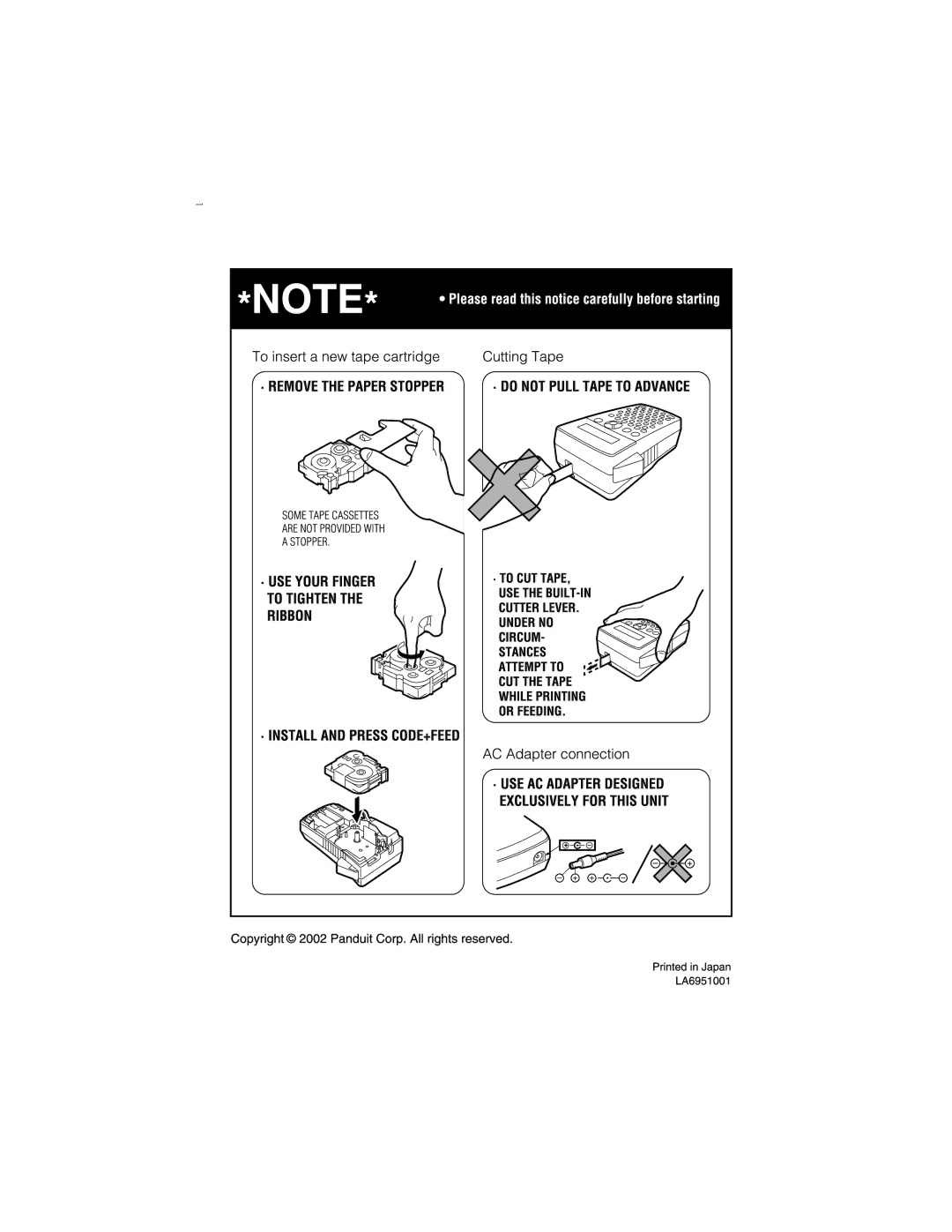 Panduit LS7 manual 