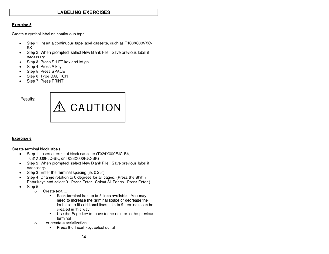 Panduit LS9 manual Create terminal block labels 