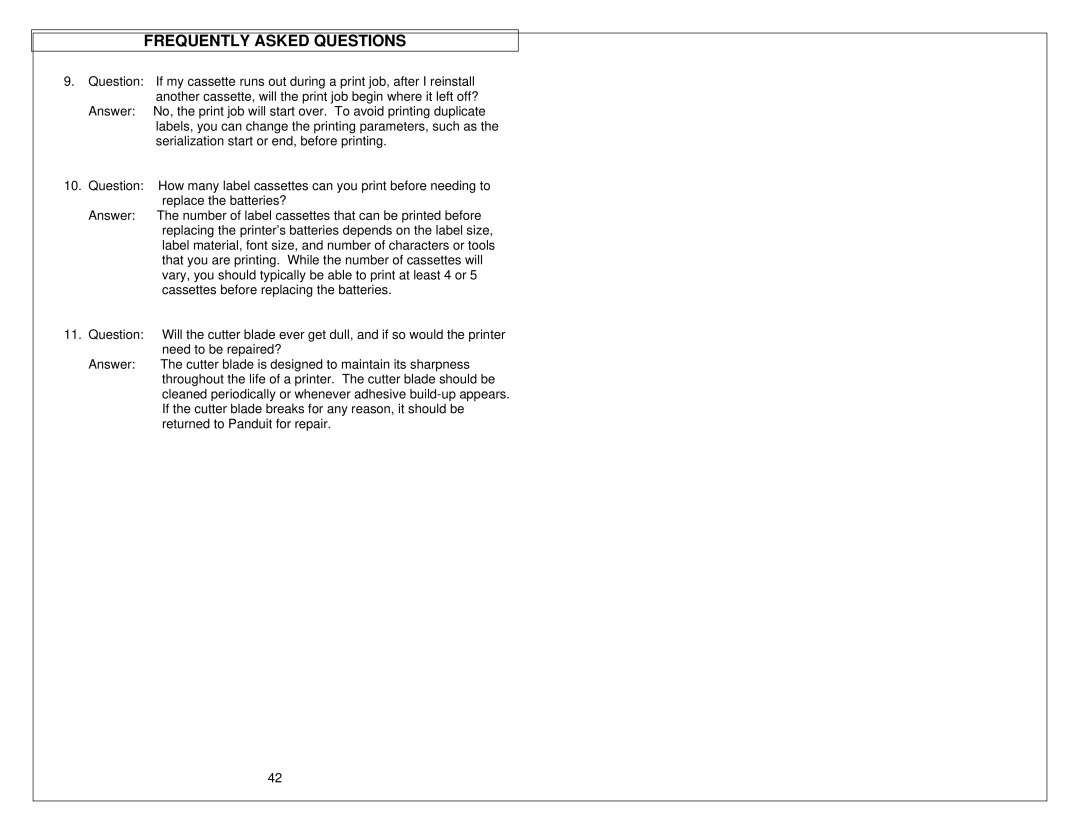 Panduit LS9 manual If the cutter blade breaks for any reason, it should be 