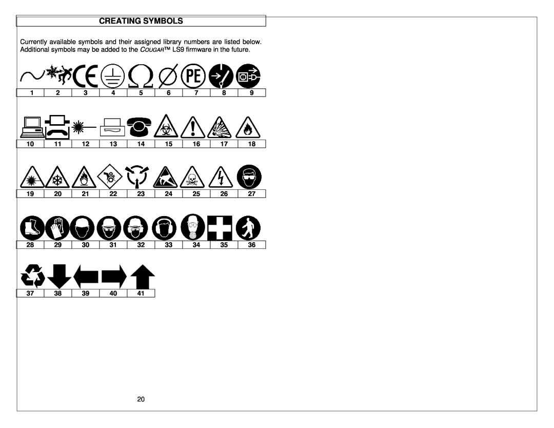 Panduit LS9 manual Creating Symbols 