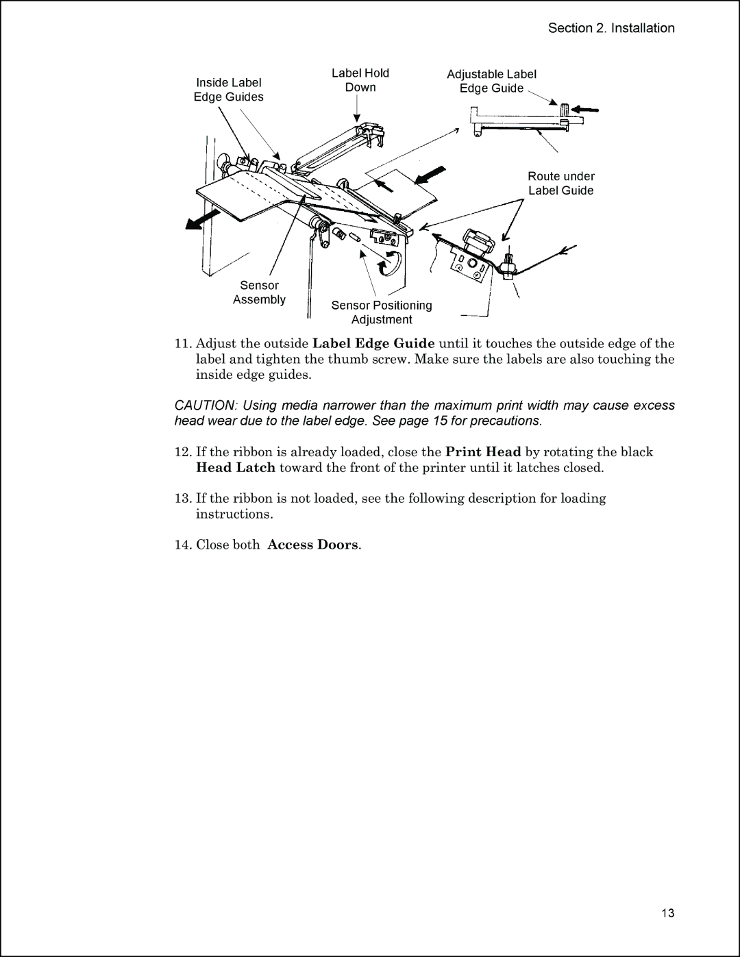 Panduit PTR3E manual Sensor 