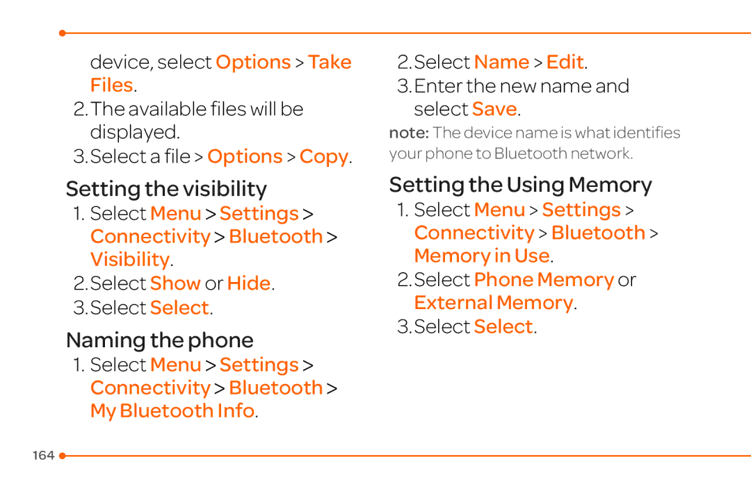 Pantech 4 manual Setting the visibility, Select Menu Settings Connectivity Bluetooth Visibility 