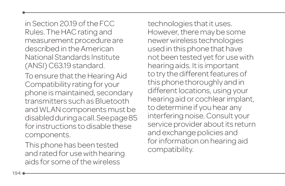 Pantech 4 manual For information on hearing aid compatibility 