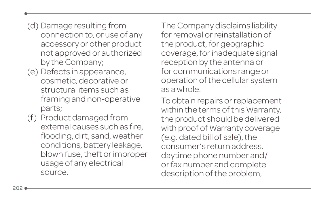 Pantech 4 manual 202 