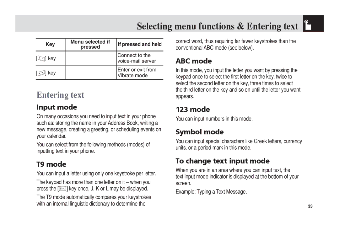 Pantech 5U010344000REV00 manual Entering text 