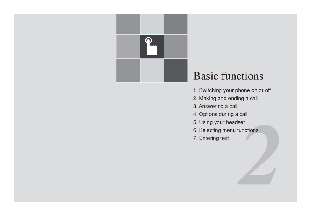 Pantech C3b manual Basic functions 