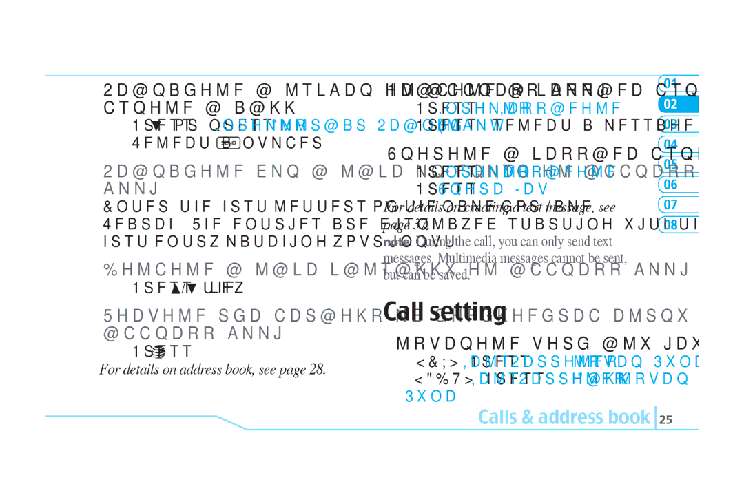 Pantech C520 manual Call setting, Searching for a name or group in address book 