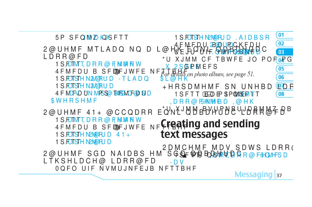 Pantech C520 Creating and sending text messages, Saving number or e-mail from received message, Sending new text message 