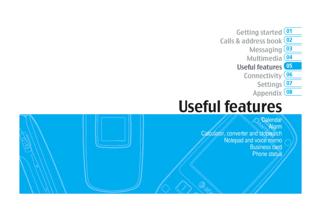 Pantech C520 manual Useful features 