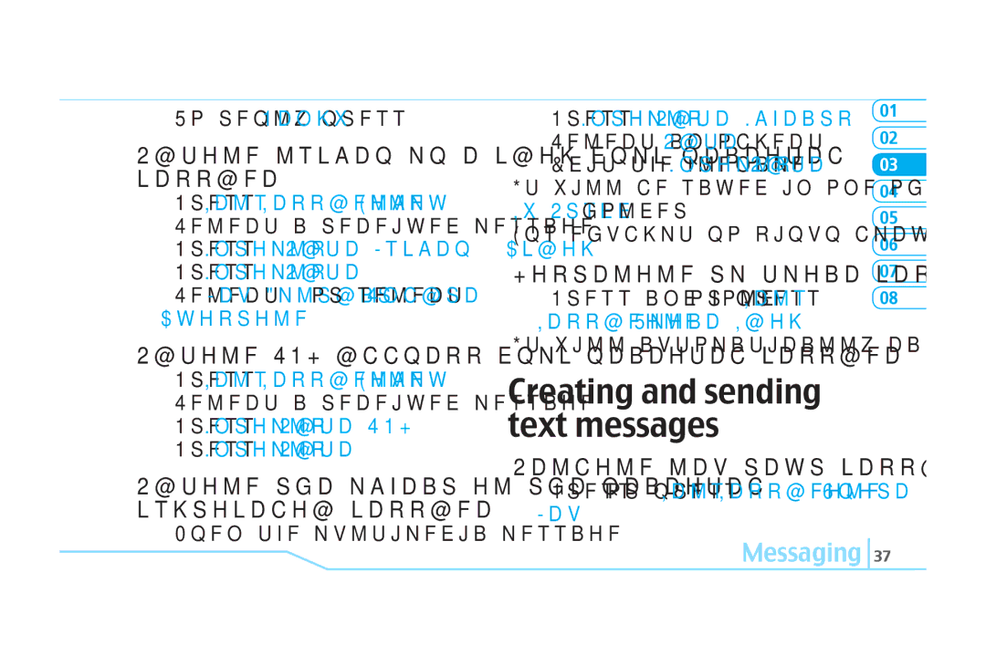 Pantech C520 Creating and sending text messages, Saving number or e-mail from received message, Sending new text message 