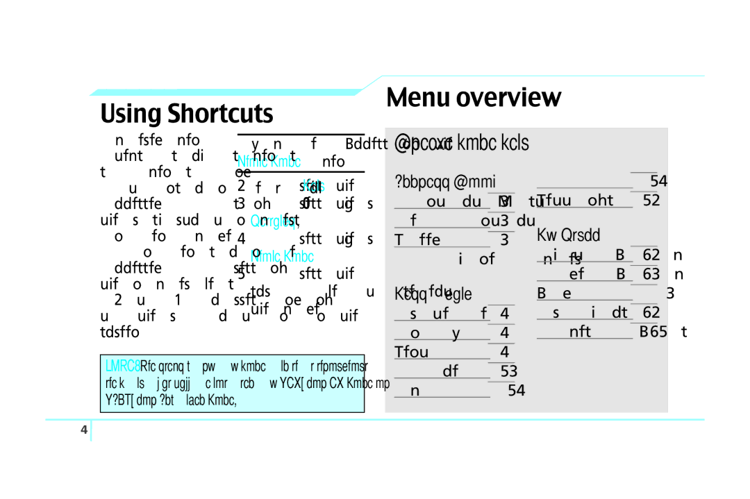 Pantech C520 manual Using Shortcuts Menu overview, Address Book, Messaging, My Stuff, Press the 1for Phone Mode 