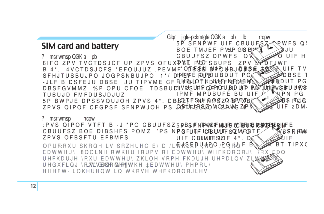 Pantech C610 manual About your SIM card, About your battery, Installing/removing SIM card and battery 