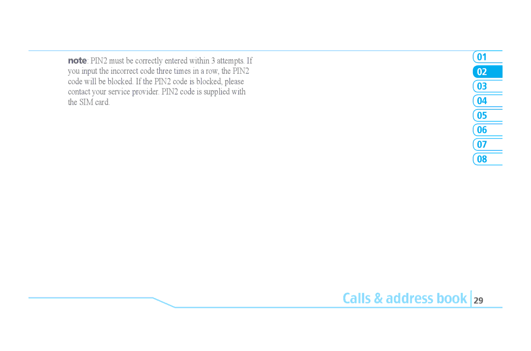 Pantech C610 manual Calls & address book 