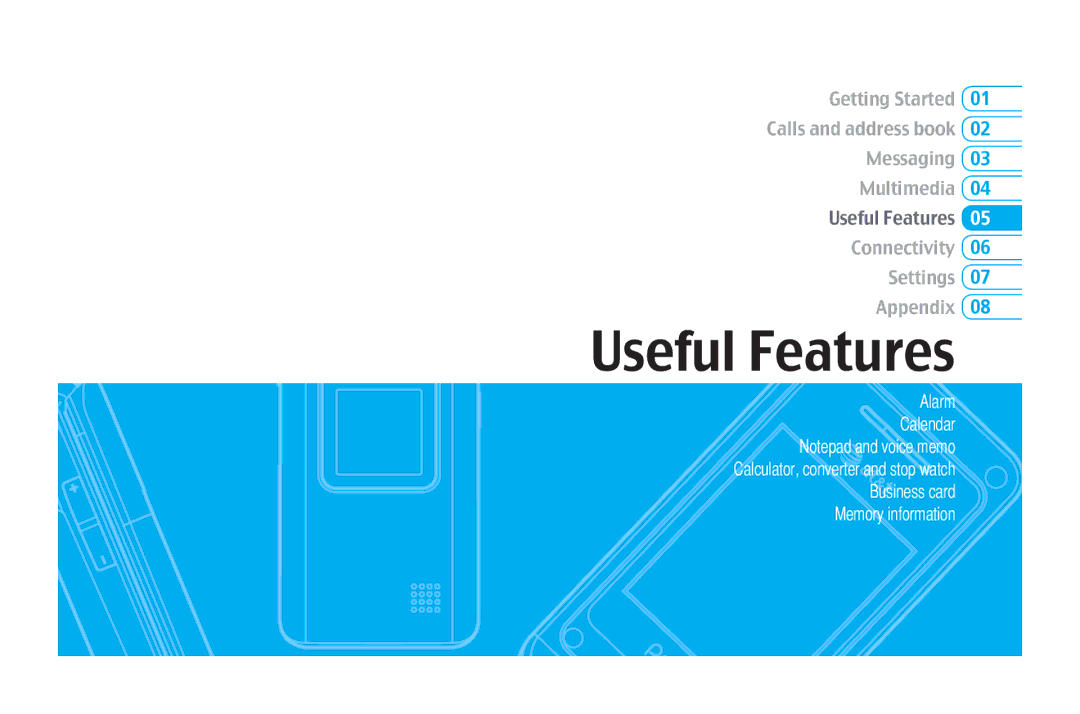 Pantech C610 manual Useful Features 