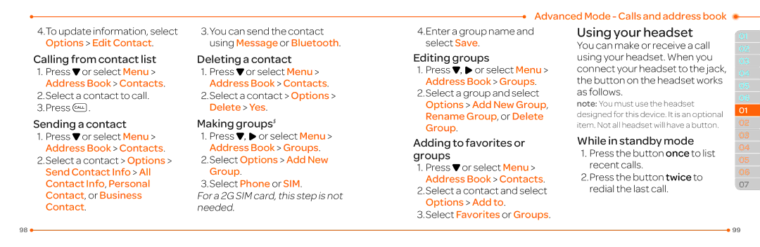 Pantech P2030 manual Making groupsS, Select Options Add New Group, Select Favorites or Groups 