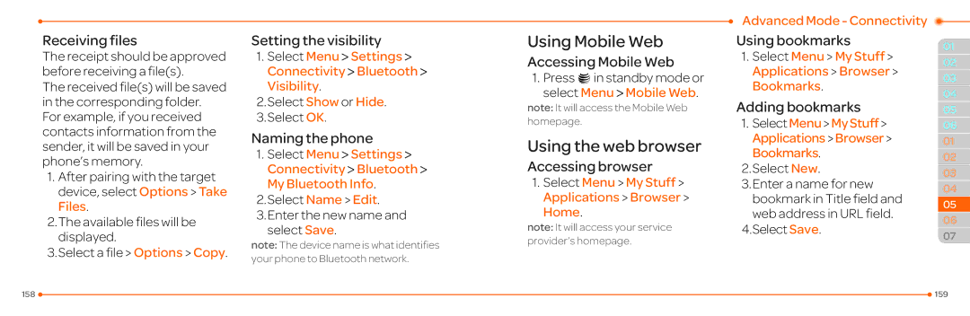 Pantech P2030 manual Using the web browser, Accessing browser, Using bookmarks, Adding bookmarks 