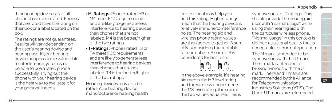 Pantech P2030 manual 186 187 