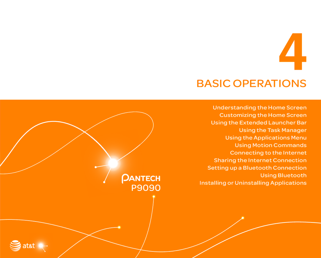 Pantech P9090 manual Basic Operations 