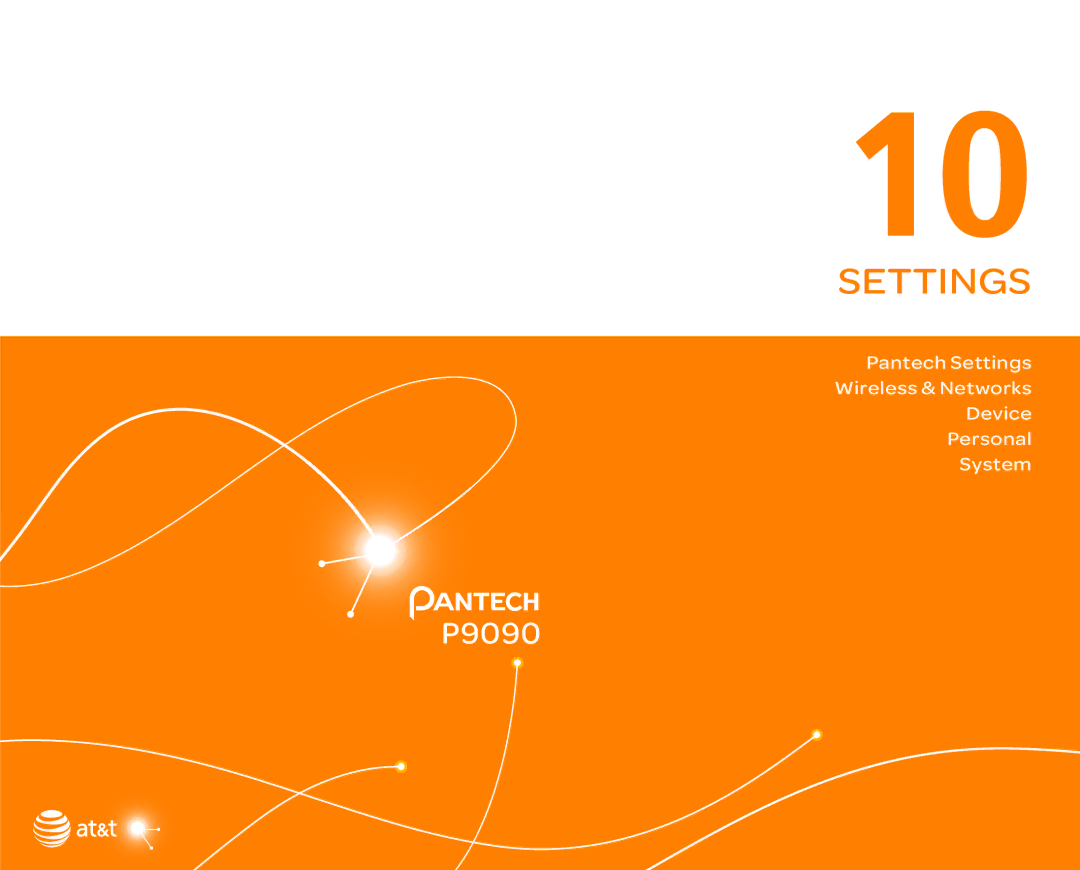 Pantech P9090 manual Settings 