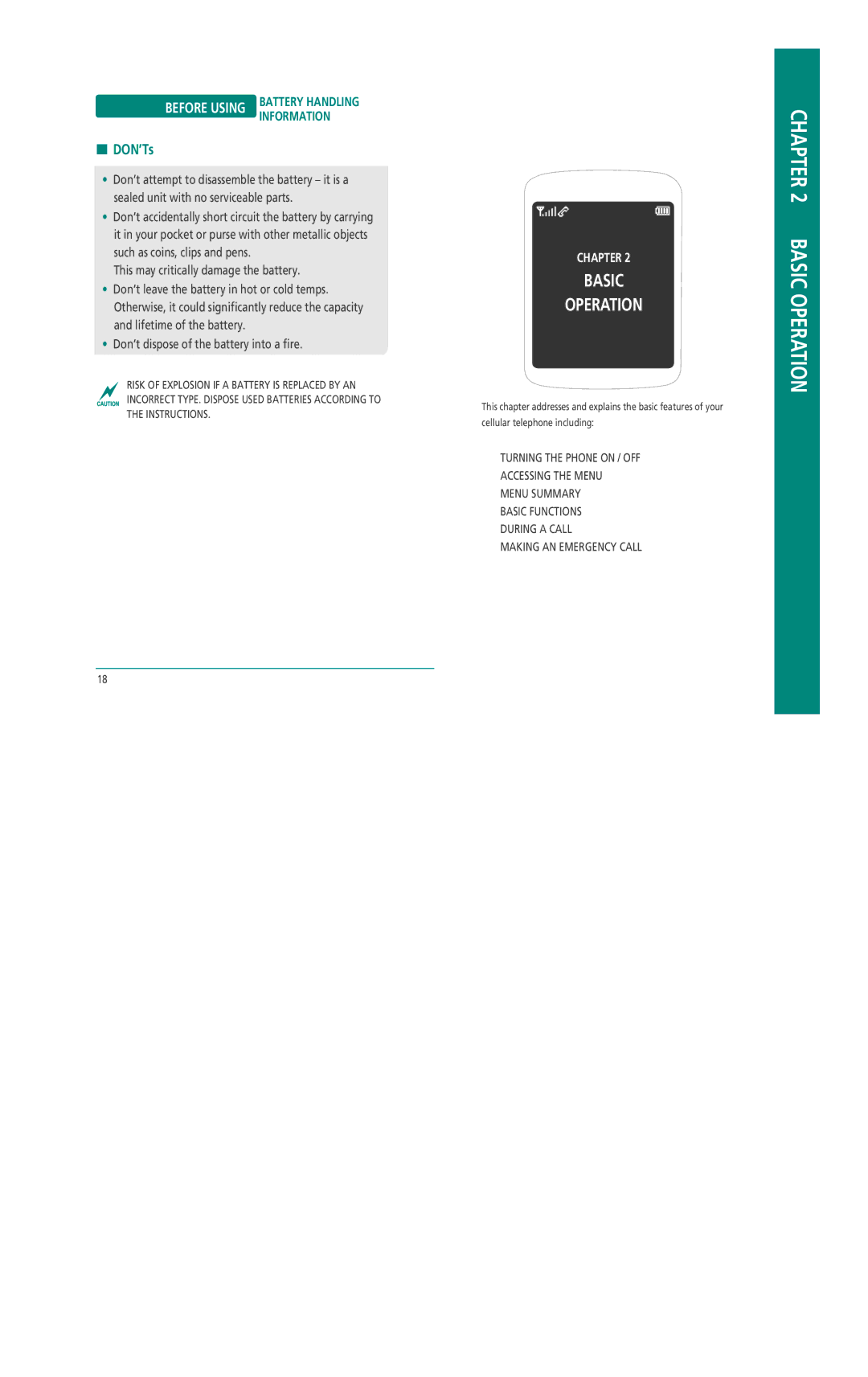 Pantech Z530i manual Basic Operation 