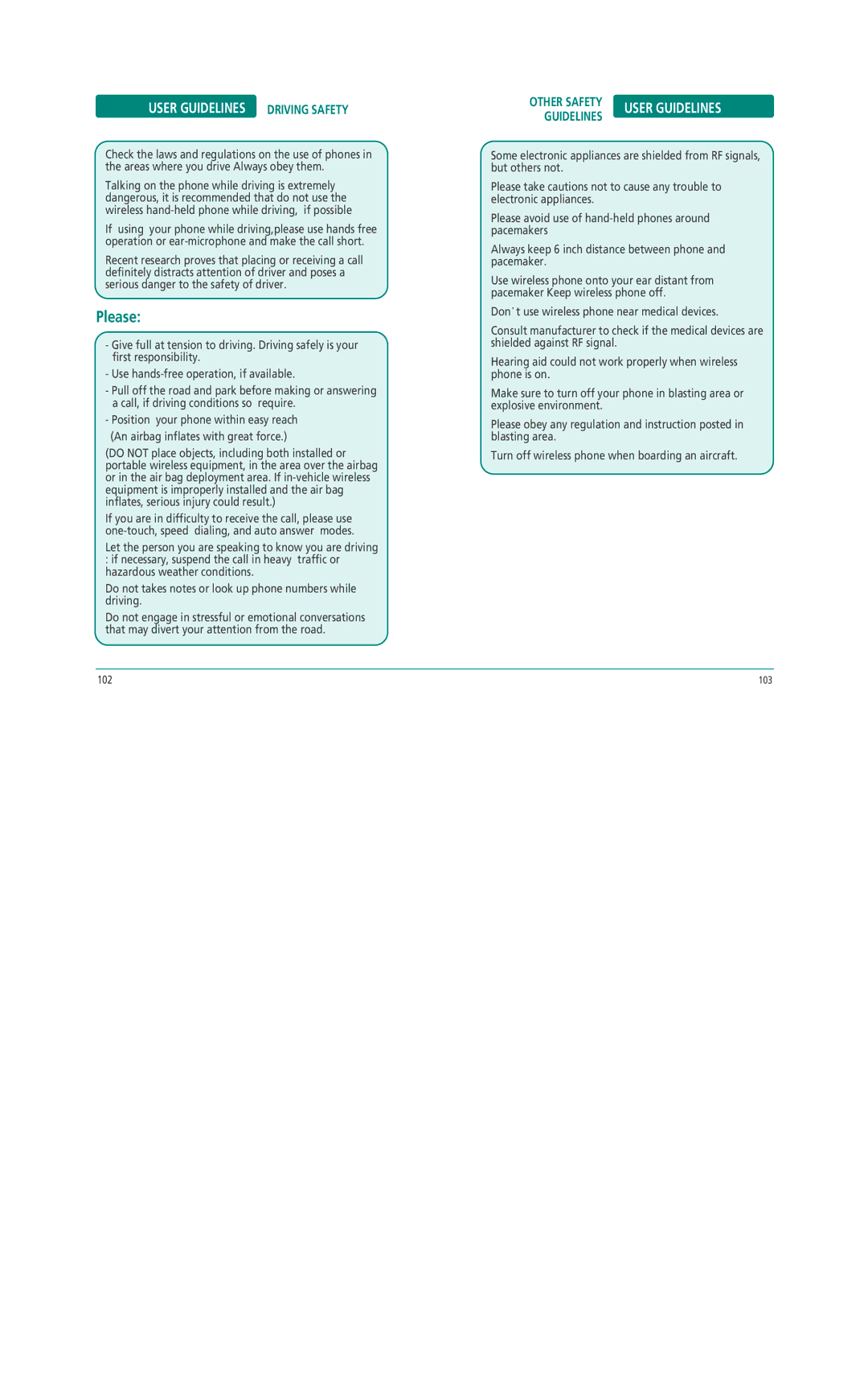 Pantech Z530i manual User Guidelines 