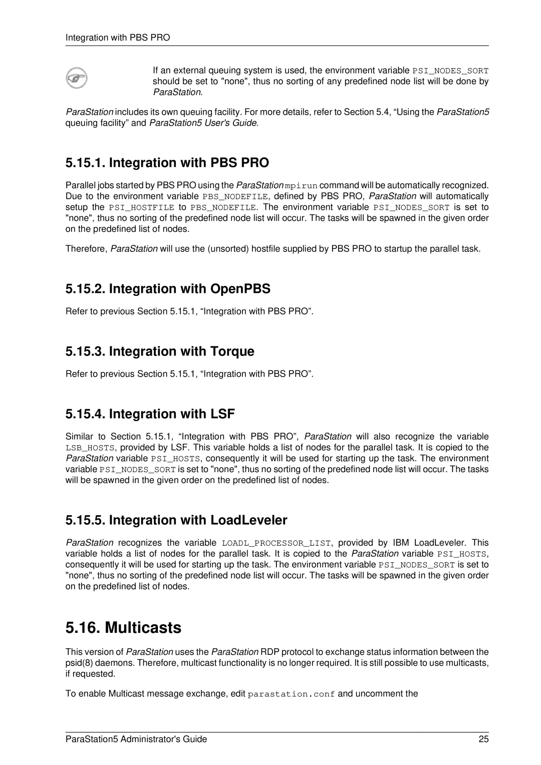 PAR Technologies V5 manual Multicasts 