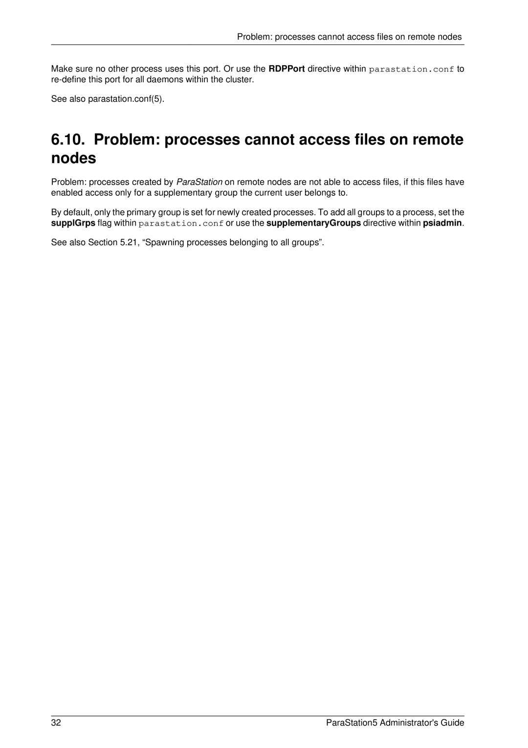 PAR Technologies V5 manual Problem processes cannot access files on remote nodes 