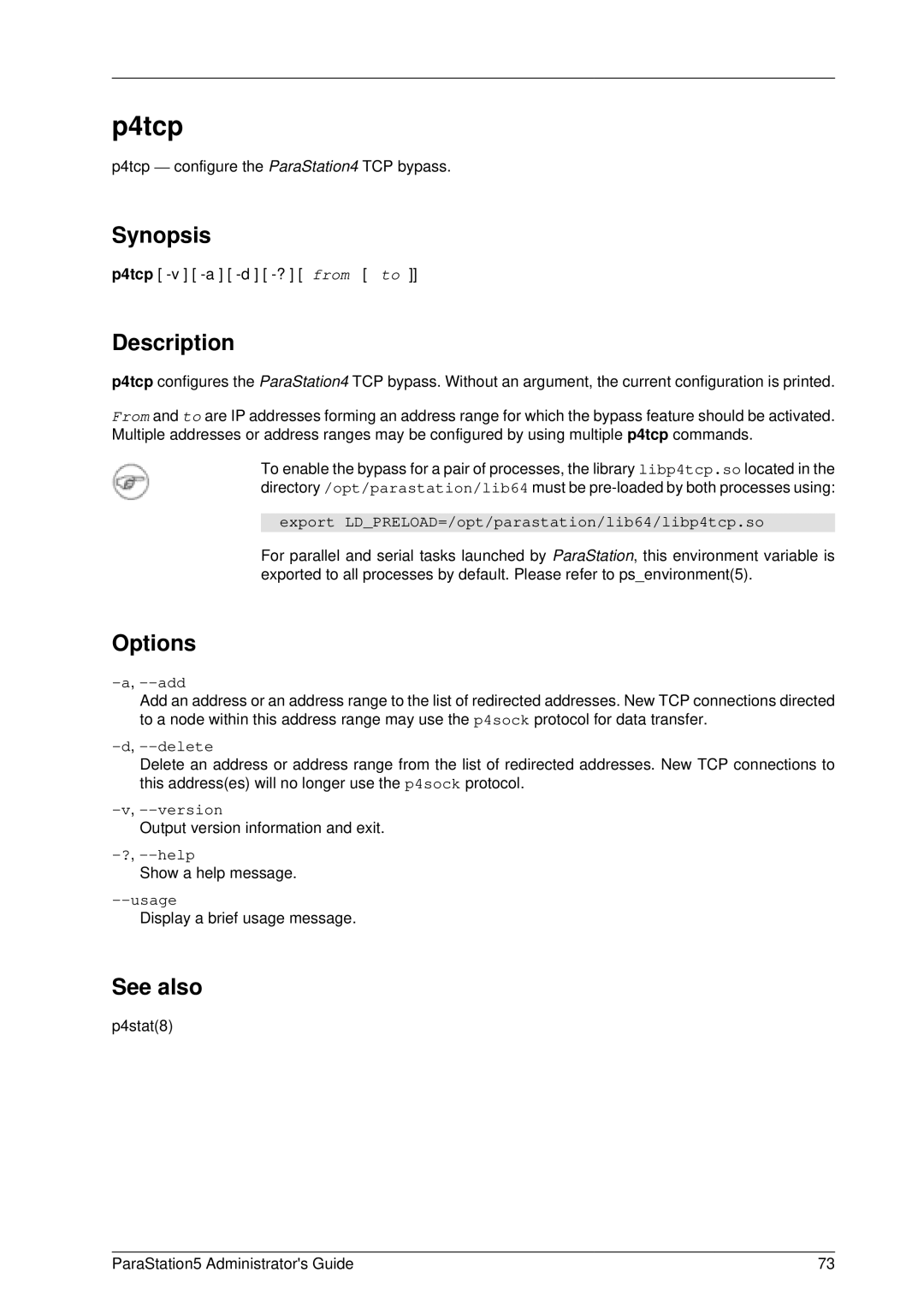 PAR Technologies V5 manual P4tcp, Add, Delete 