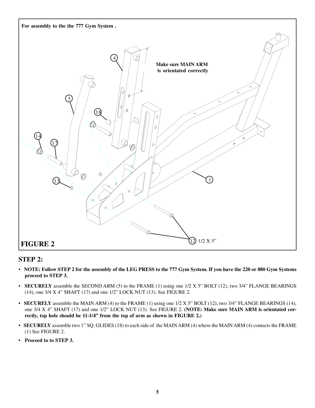 ParaBody 100 manual Step 