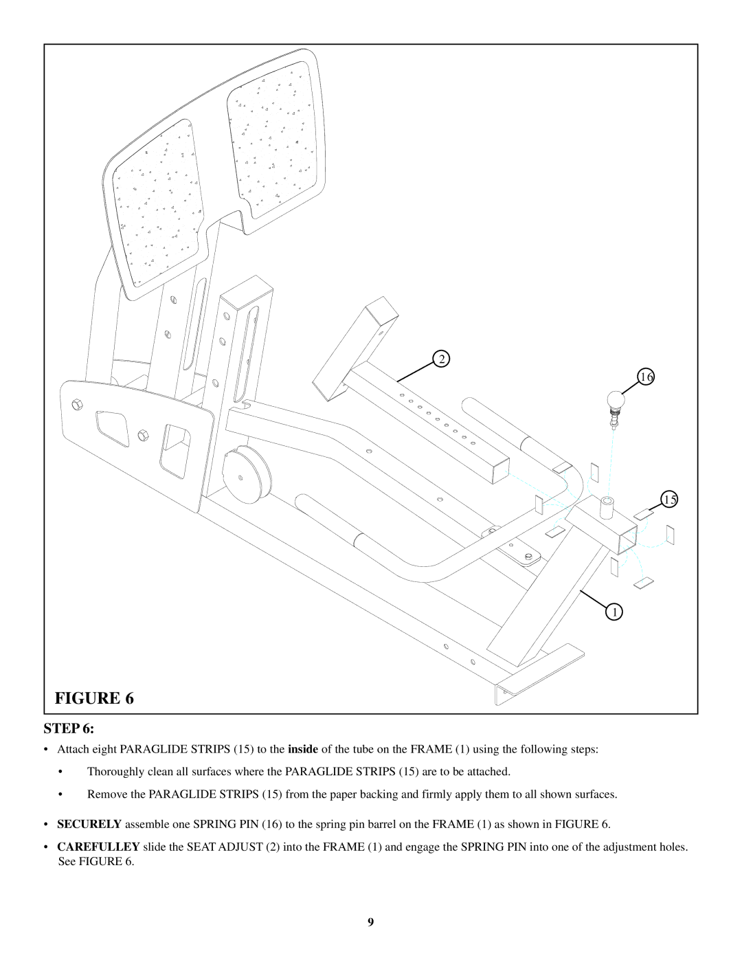 ParaBody 100 manual Step 