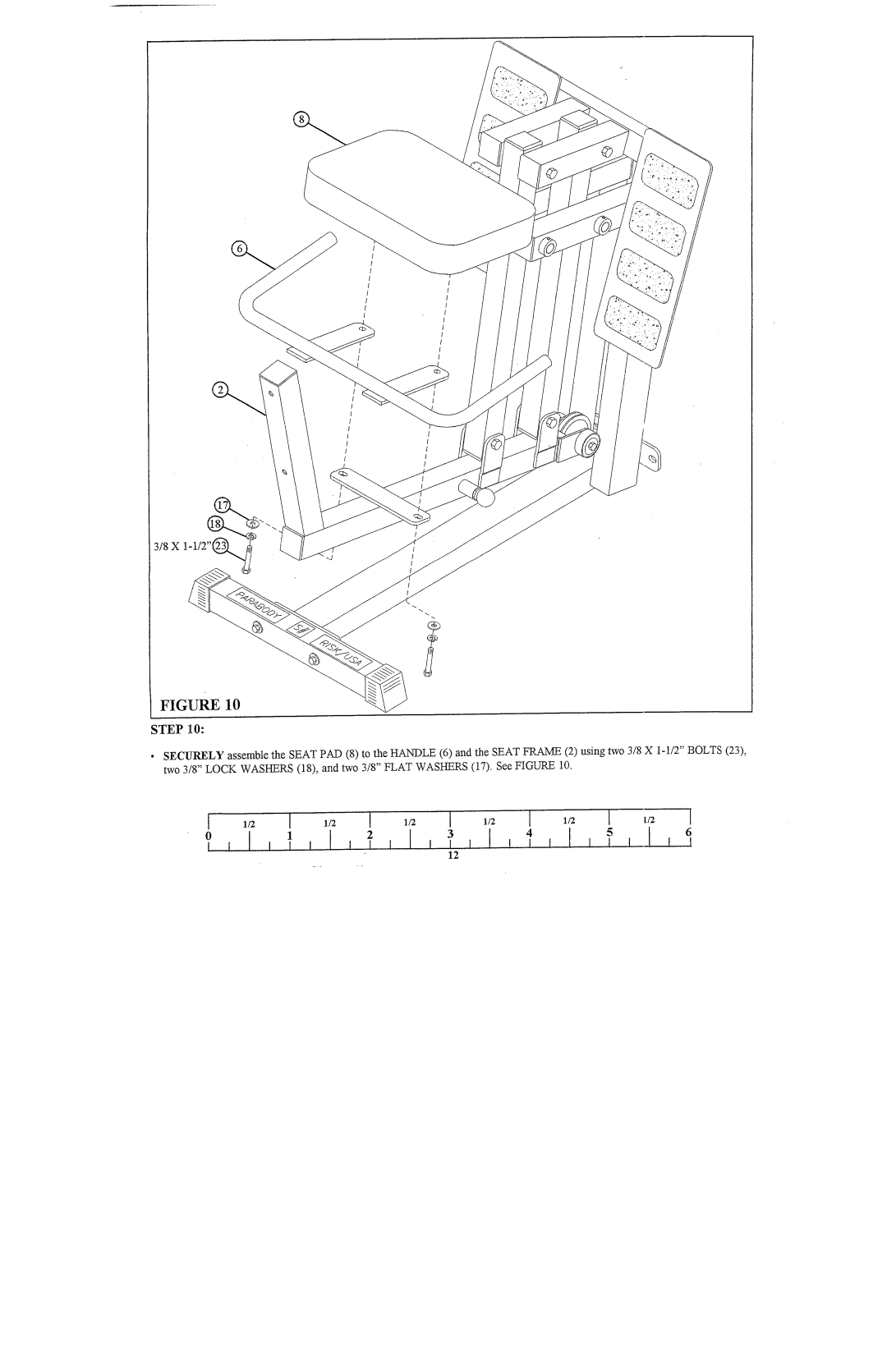 ParaBody 100101 manual X 1-1/2~ 