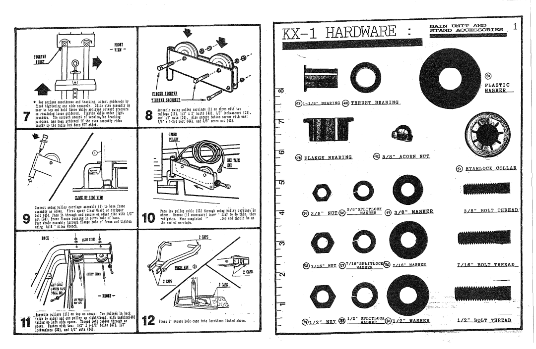 ParaBody 200 Pull,y carriag. lj, Ligbten ~hile Under ligbt Pulley, Loolmhers, Tracking Nuts, Pas, Wr.nch, Tali, Through a 